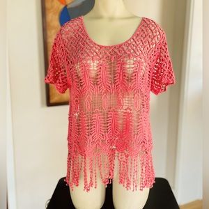 Pink Knit Top, One Size fits Small/ Medium, Excellent Condition, Beautiful